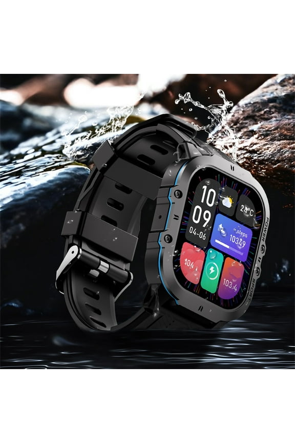 Smartwatch with Bluetooth Calling, 1.39" HD Color Screen, Step Tracker & Heart Rate Monitor, Waterproof for Sports & Daily Use