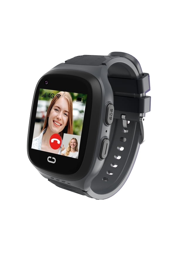 Smartwatch with GPS Tracking, 4G Video Call, SOS Button, Voice Message, HD Camera, Alarm & Touchscreen