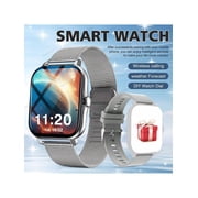 Smartwatch with Wireless Calling, Multi-Sport Modes, Call/Msg Reminders, App Alerts, Custom Wallpaper for Android iOS, Unisex Outdoor Sports Watch