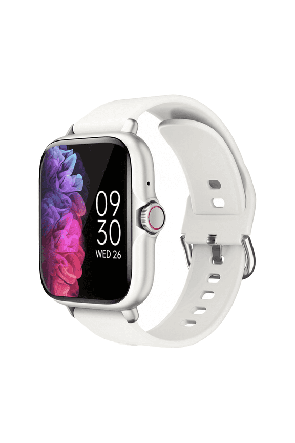 Smartwatch with a 1.83-inch full-touch display; supports message alerts and phone calls; compatible with iPhone and Android phones