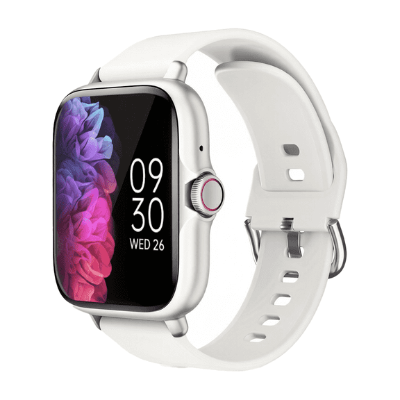 Smartwatch with a 1.83-inch full-touch display; supports message alerts and phone calls; compatible with iPhone and Android phones