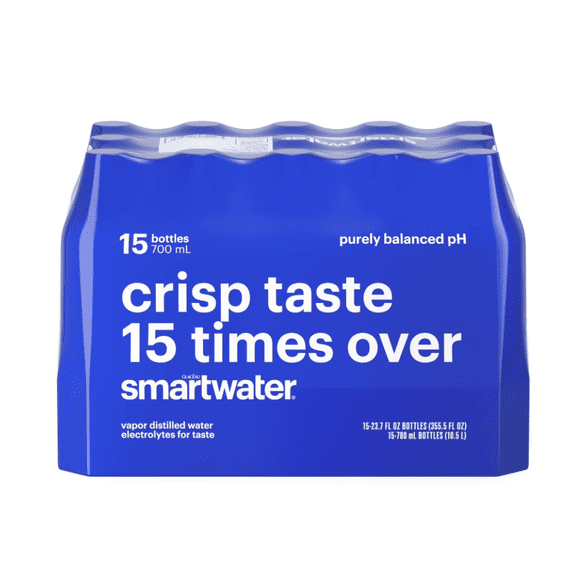  Smartwater Vapor Distilled Premium Water Bottles  23.7 fl oz (15-Pack) 