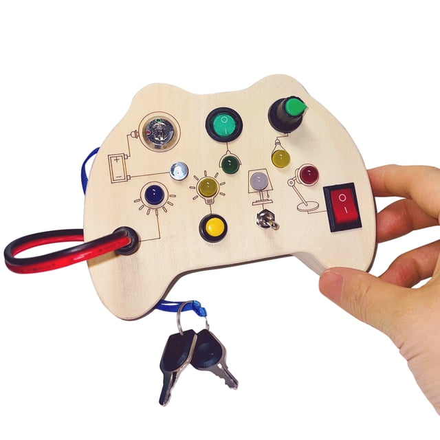Smartwo Sensory Busy Board for Babies Montessori Activities Learning or ...
