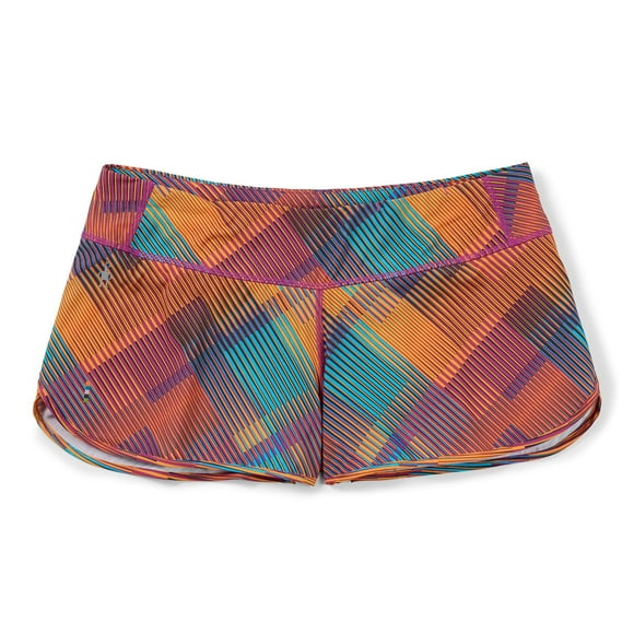 SW016604J55XL Women's Merino Sport Lined Short Festive Fuchsia Mountain Plaid Print XL