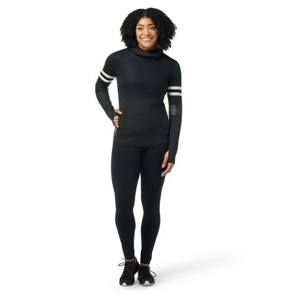 Smartwool Women's Intraknit Merino Wool Tech Pullover Hoodie (Regular Fit), Black, Small