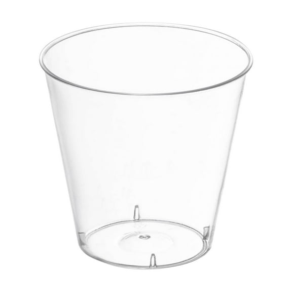 Smarty 1 oz. Crystal Clear Round Disposable Plastic Shot Glasses 2500ct