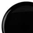 thumbnail image 1 of Smarty 10" Black Flat Round Disposable Plastic Dinner Plates 120ct, 1 of 6