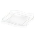 thumbnail image 1 of Smarty 10" Clear Square Wave Disposable Plastic Dinner Plates 120ct, 1 of 7