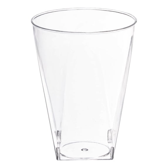Smarty 10 oz. Clear Square Bottom Disposable Plastic Cups 500ct
