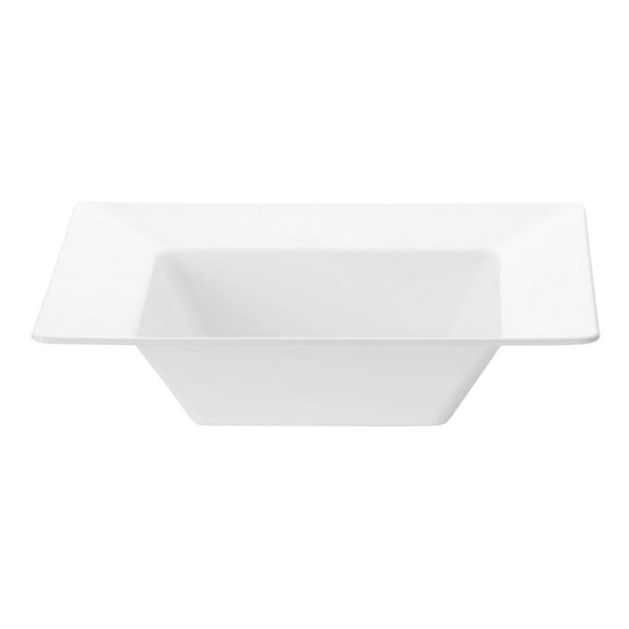 Smarty 12 oz. White Square Disposable Plastic Soup Bowls 120ct