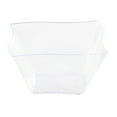 thumbnail image 1 of Smarty 14 oz. Clear Square Wave Disposable Plastic Soup Bowls 120ct, 1 of 6