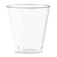 thumbnail image 1 of Smarty 2 oz. Crystal Clear Round Disposable Plastic Shot Glasses 1200ct, 1 of 5