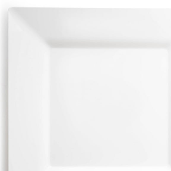 Smarty 4.5" White Square Disposable Plastic Pastry Plates 240ct
