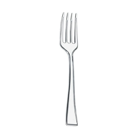 Smarty 4" Clear Mini Plastic Disposable Dessert Forks 960ct