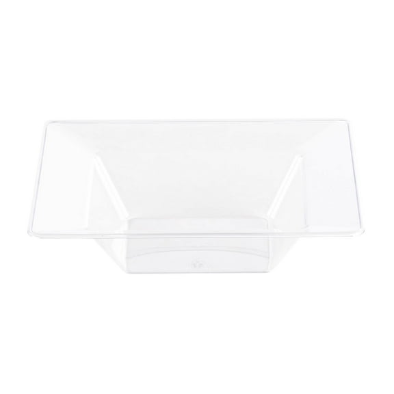 Smarty 5 oz. Clear Square Disposable Plastic Dessert Bowls 120ct