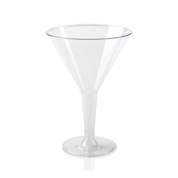 Smarty 6 oz. Clear Disposable Plastic Martini Glasses 192ct