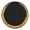 thumbnail image 1 of Smarty 7.5" Black with Gold Moonlight Round Plastic Salad Plate 120ct, 1 of 7