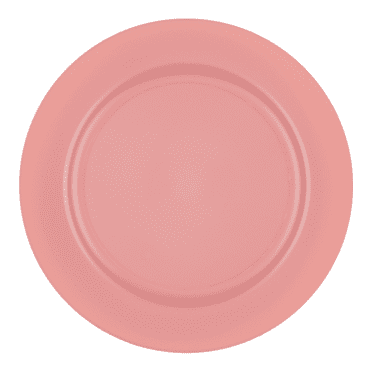 Smarty 7.5" Matte Fuchsia Round Disposable Plastic Salad Plate, 120 ct