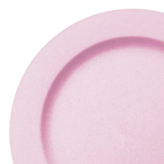 Smarty 7.5" Matte Pink Round Disposable Plastic Appetizer/Salad Plates 120ct