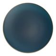 thumbnail image 1 of Smarty 7.5" Navy with Gold Rim Organic Round Disposable Plastic Salad Plates 120ct, 1 of 7