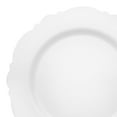 thumbnail image 1 of Smarty 7.5" Solid White Round Blossom Disposable Plastic Salad Plates 120ct, 1 of 2
