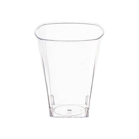 Smarty 8 oz. Clear Square Plastic Cup 336ct
