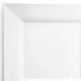 thumbnail image 1 of Smarty 9.5" White Square Disposable Plastic Dinner Plates 120ct, 1 of 8