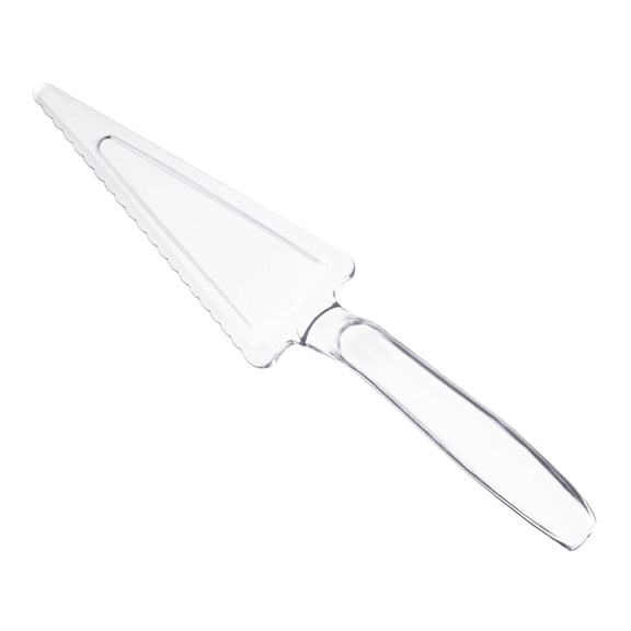 Smarty 9.7" Clear Disposable Plastic Cake Cutter/Lifter 60ct