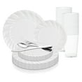 thumbnail image 1 of Smarty Clear Classic Flair Disposable Plastic Wedding Value Set (144 Guests), 1 of 6
