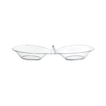 Smarty 0.5 oz Clear Round 2-Hole Mini Disposable Plastic Candy Bowls 288ct