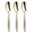 thumbnail image 1 of Smarty 9.75" Gold Disposable Plastic Serving Spoons 60ct, 1 of 5
