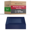 thumbnail image 1 of Smarty Had A Party 120 Midnight Dream Blue Square 9.5" Dinner Plates, Fancy Disposable, Deluxe Quality, Hard Plastic, Party & Wedding Plates, 1 of 7