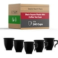 thumbnail image 1 of Smarty Had A Party Plastic Tea Cups with Handles Disposable Mugs for Tea Parties, Espresso, and Coffee, Elegant Small Drinkware for Events, 1 of 7