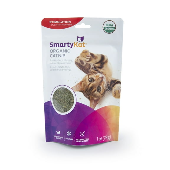Smarty Kat 100% Certified Organic Catnip, 1 Oz