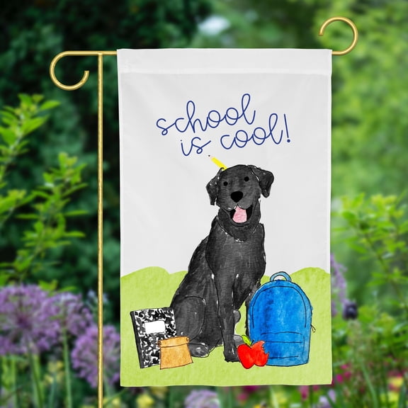 Smarty Pants Black Lab Garden Flag Back to School Garden Flag Classroom Decor Flag Black L