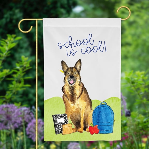 Smarty Pants German Shepherd Garden Flag Back to School Classroom Flag Decor Teacher Gift