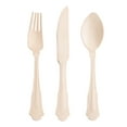 thumbnail image 1 of Smarty Silhouette Birch Wood Eco Friendly Disposable Wooden Cutlery Set (600 Guests), 1 of 6