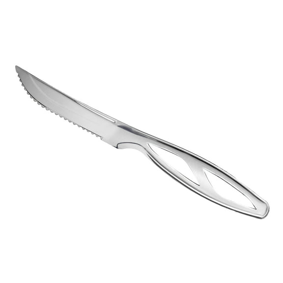Smarty Silver Disposable Plastic Steak Knives 360ct