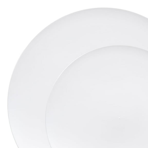 Smarty Solid White Organic Disposable Plastic Dinnerware Value Set 240ct