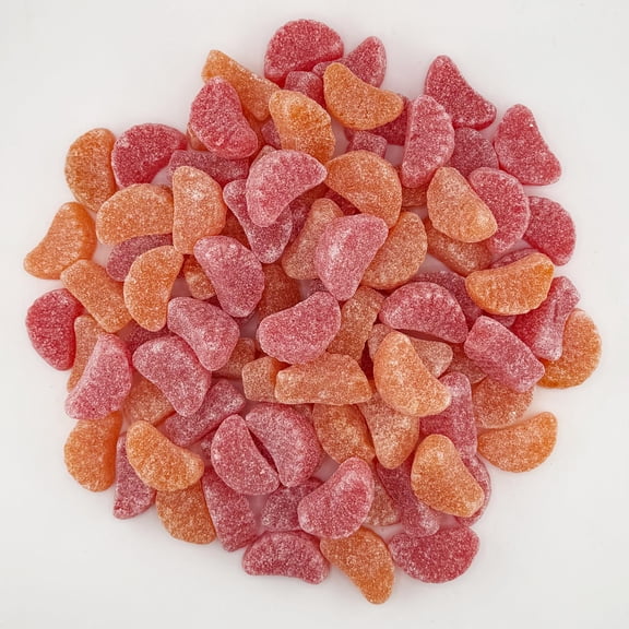 Smarty Stop Fruit-Flavored Valentine Mix Slice Orange-Cherry Wedge Gummy Candy, 2 Pound (Pack of 1)