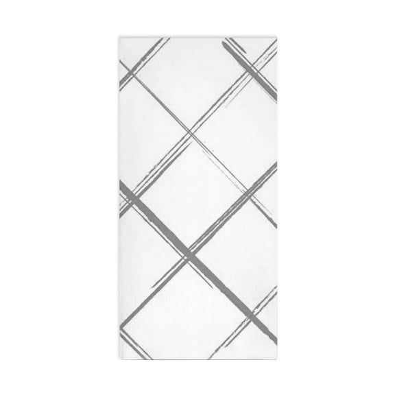 Smarty White with Silver Diamond Paper Dinner Napkins 600ct
