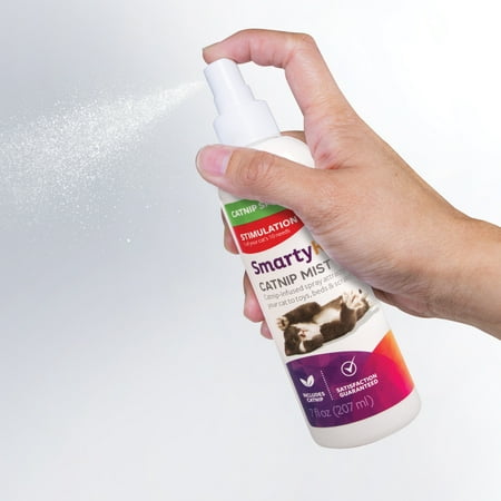 SmartyKat Catnip Mist Pure & Potent Catnip-Infused Liquid Catnip Spray For Cats, 7 oz