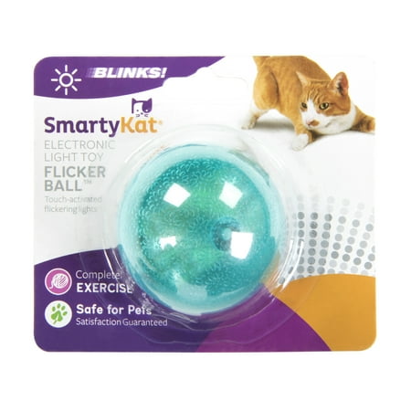 SmartyKat FlickerBall Electronic Light Cat Toy