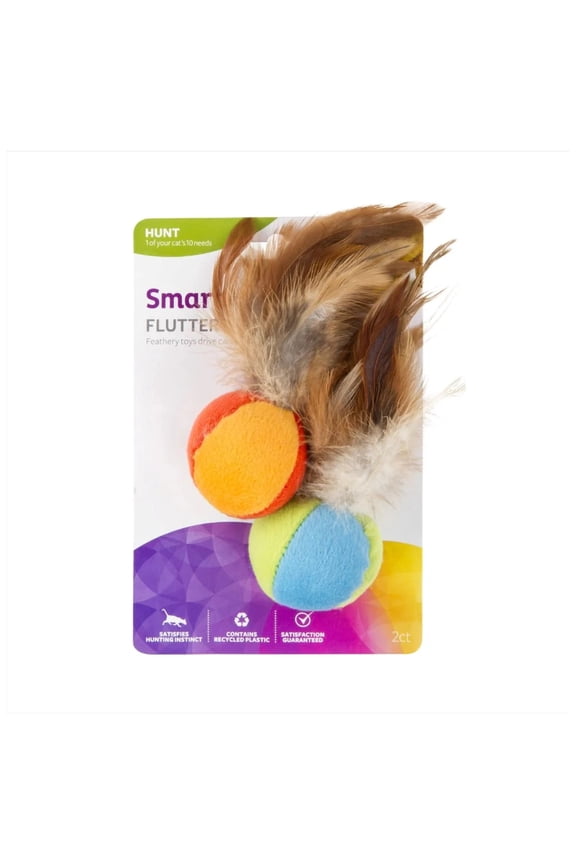 Flutter Balls Set of 2 Plush Catnip Ball Cat Toys