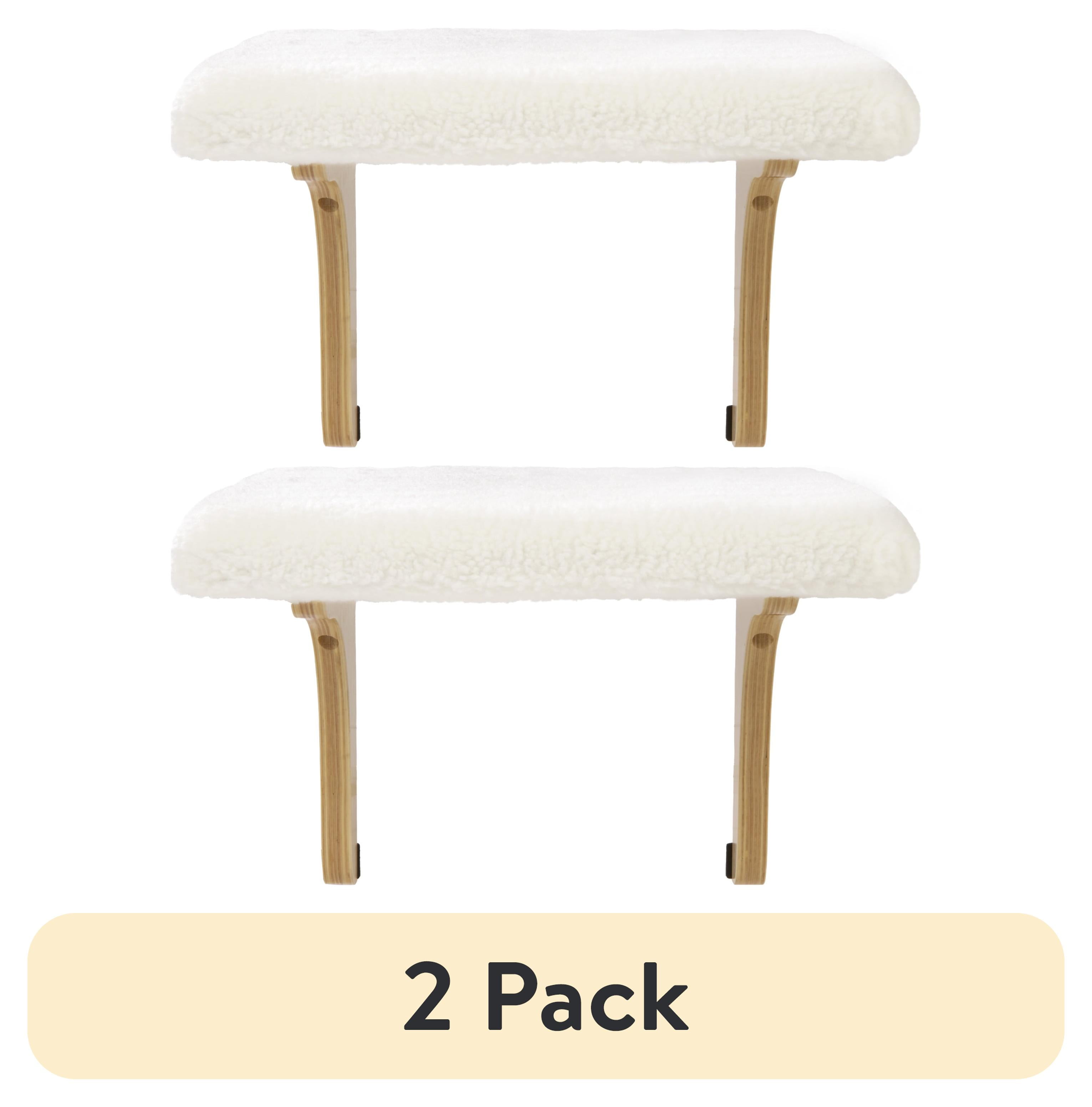 Cream Wool Foam Padded Windowsill Cat Perch