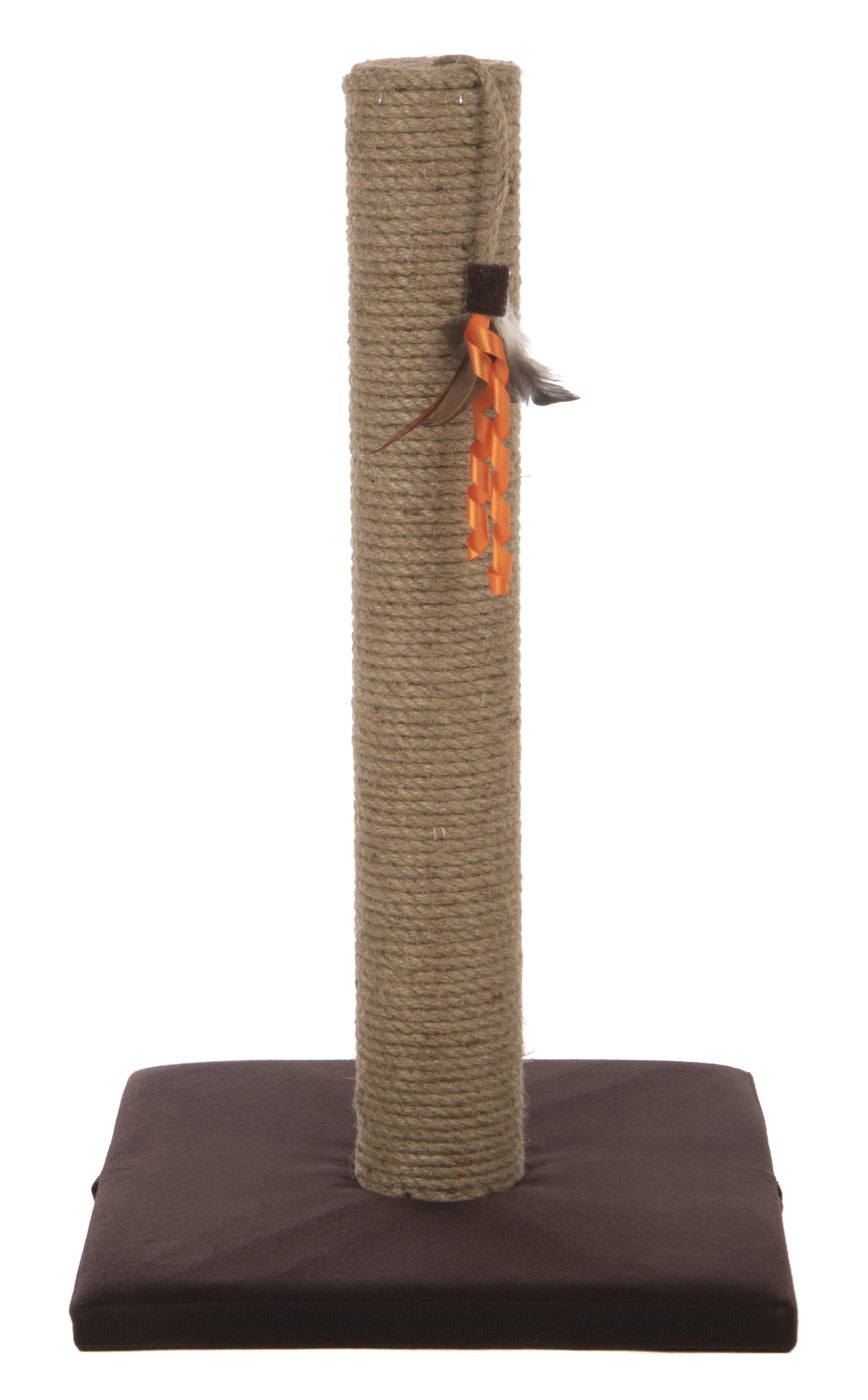 SmartyKat Simply Scratcher Jute Scratching Post with Feather Toy for