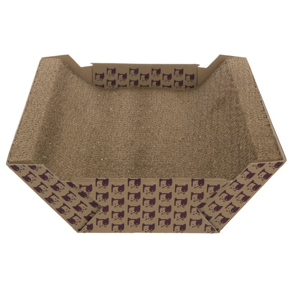 SmartyKat Super Scratcher Chaise, Catnip-Infused Corrugate Cat Scratcher & Lounge