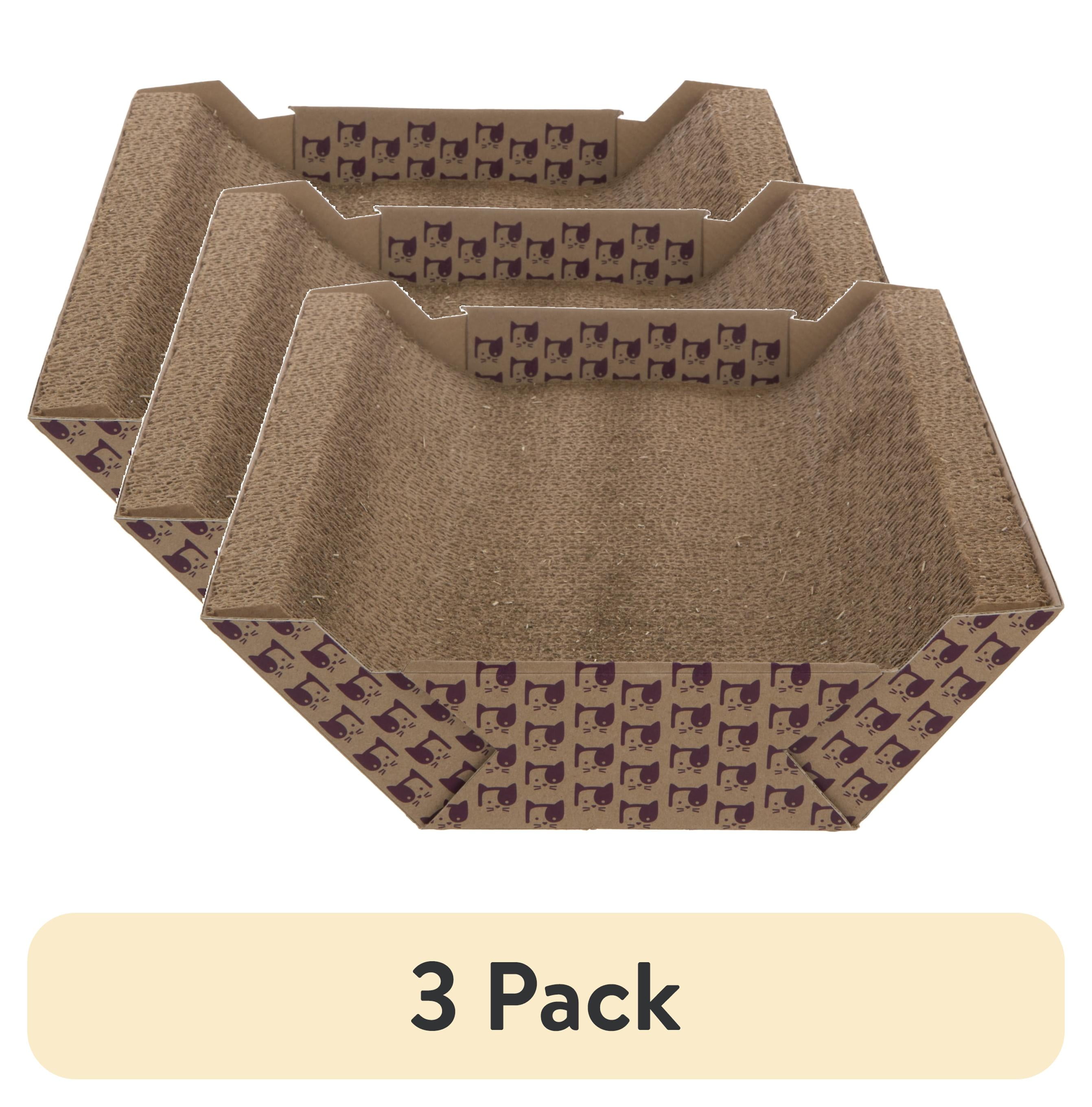 Eco-Friendly Catnip-Infused Corrugated Cardboard Cat Scratcher Lounge