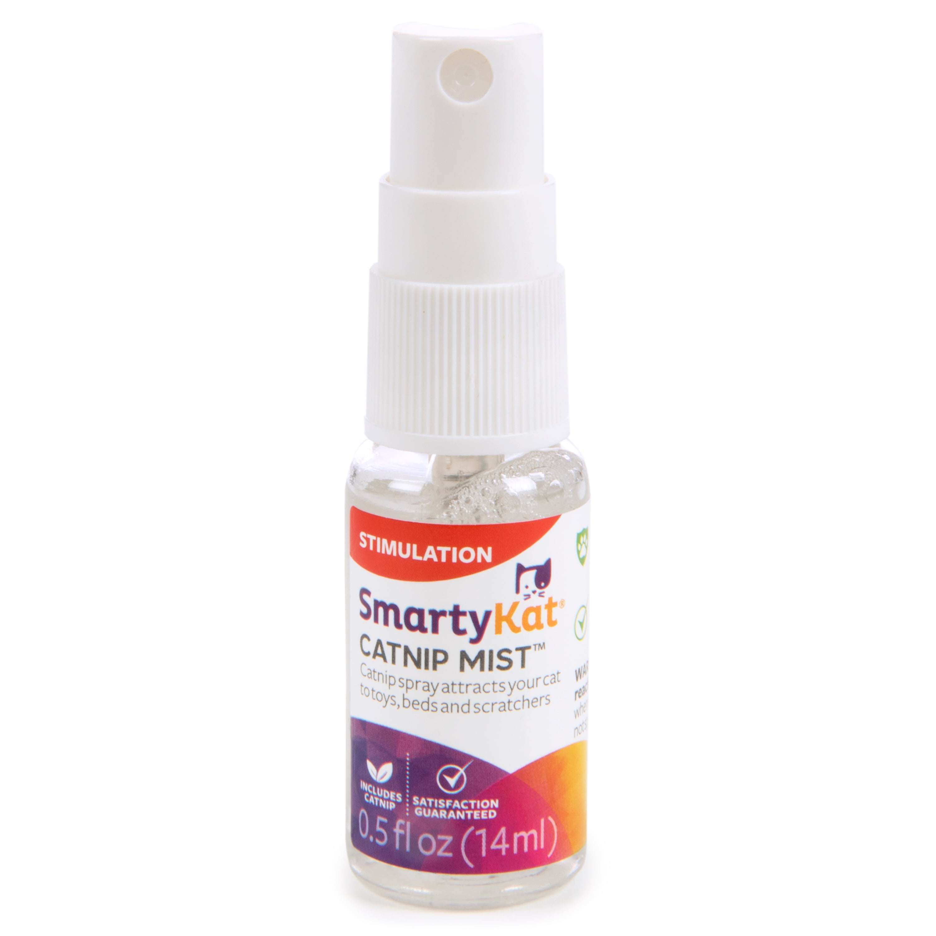 SmartyKat Catnip Mist Pure & Potent Catnip-Infused Liquid Catnip Spray, Trial Size, 0.5 0z