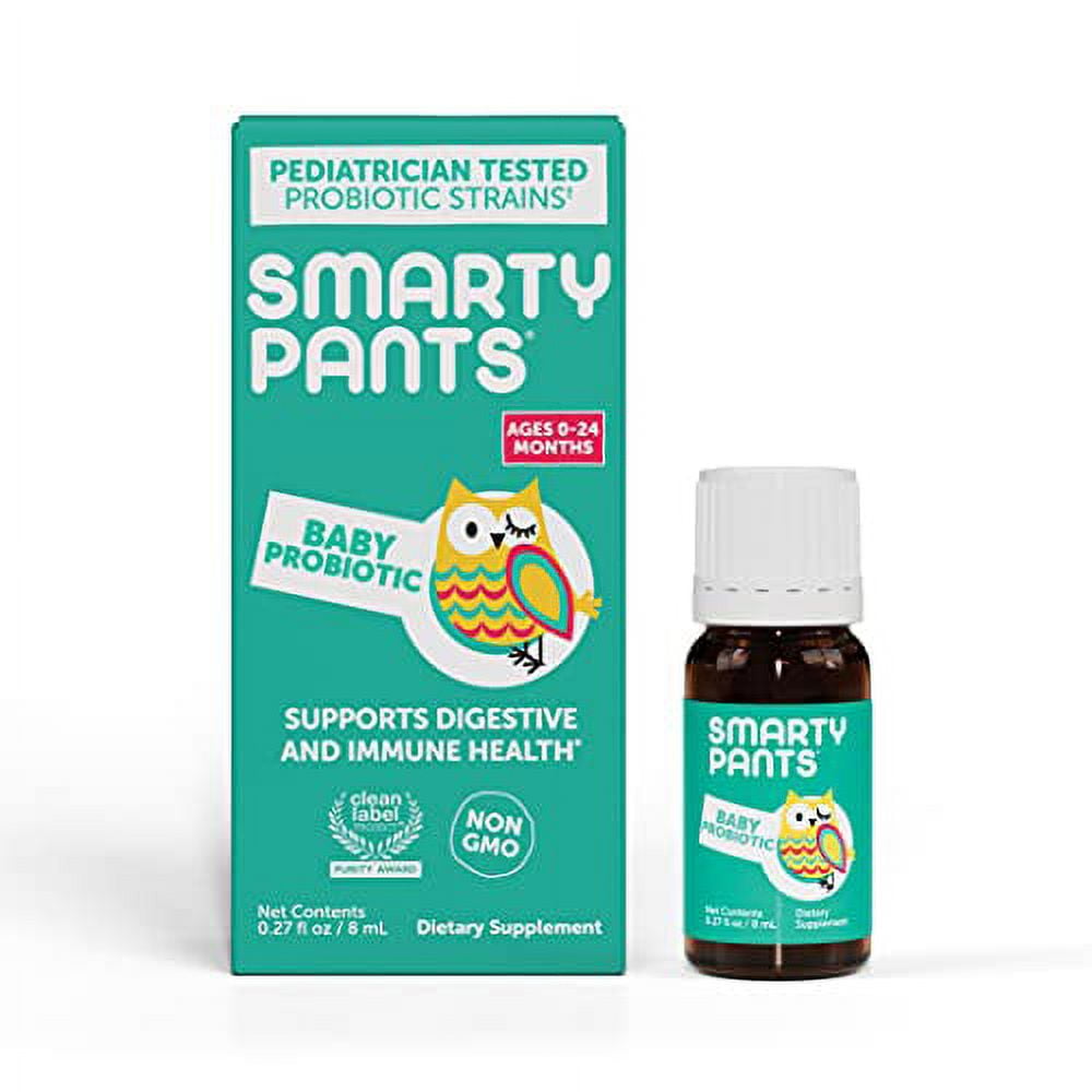 SmartyPants Baby Probiotic Liquid Formula, Pediatriciantested Blend